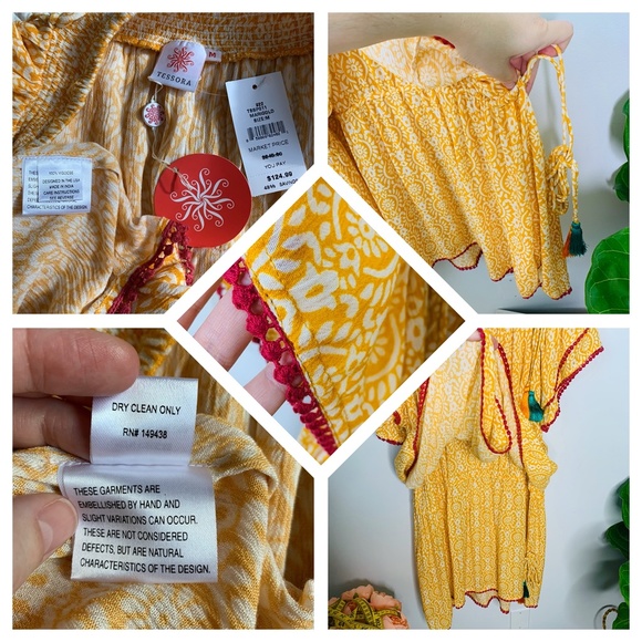 NWT Tessora - Talia Off-Shoulder Tiered Mini Dress S - Picture 6 of 9